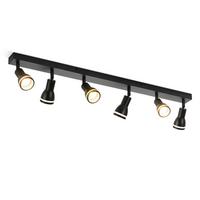 DECKENSTRAHLER Lesage 6-flammig 83/5/15.7cm - Schwarz, Metall (83/5/15.7cm) - Nettlife
