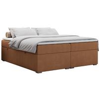 BOXBETT BESS 120/200 Orange Struktur - H3 - Orange, Holz/Textil (120/200cm) - MKS