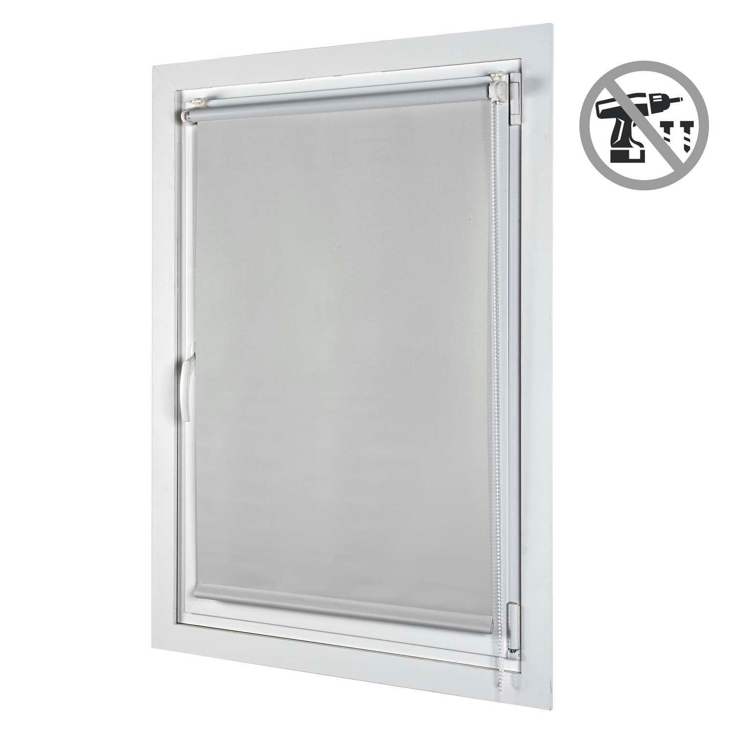 VERDUNKELUNGSROLLO, Hellgrau, 45 x 180 cm - Grau, Kunststoff (45/180cm) - STORESDECO