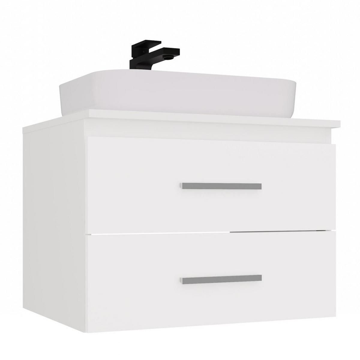 WASCHBECKENUNTERSCHRANK Weiß 60/45/50 - Weiß, Holzwerkstoff (60/45/50cm) - RAUMHIRSCH FURNITURE