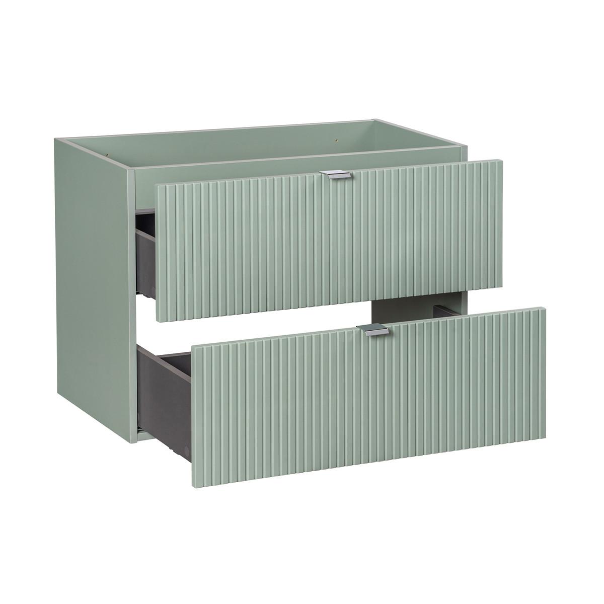 WASCHTISCHUNTERSCHRANK 80cm Jade Grün - Grün, Holzwerkstoff (80/57/40cm) - Petits-meubles