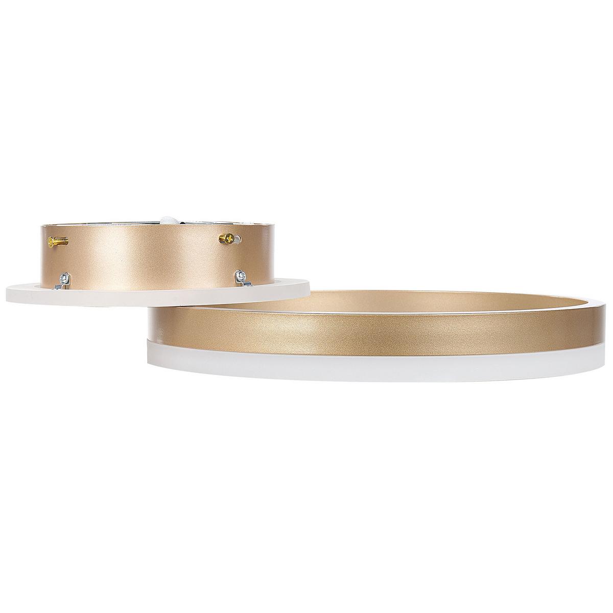 DECKENLEUCHTE Glyde 30/38/9 cm - Goldfarben, Metall (30/38/9cm) - Beliani