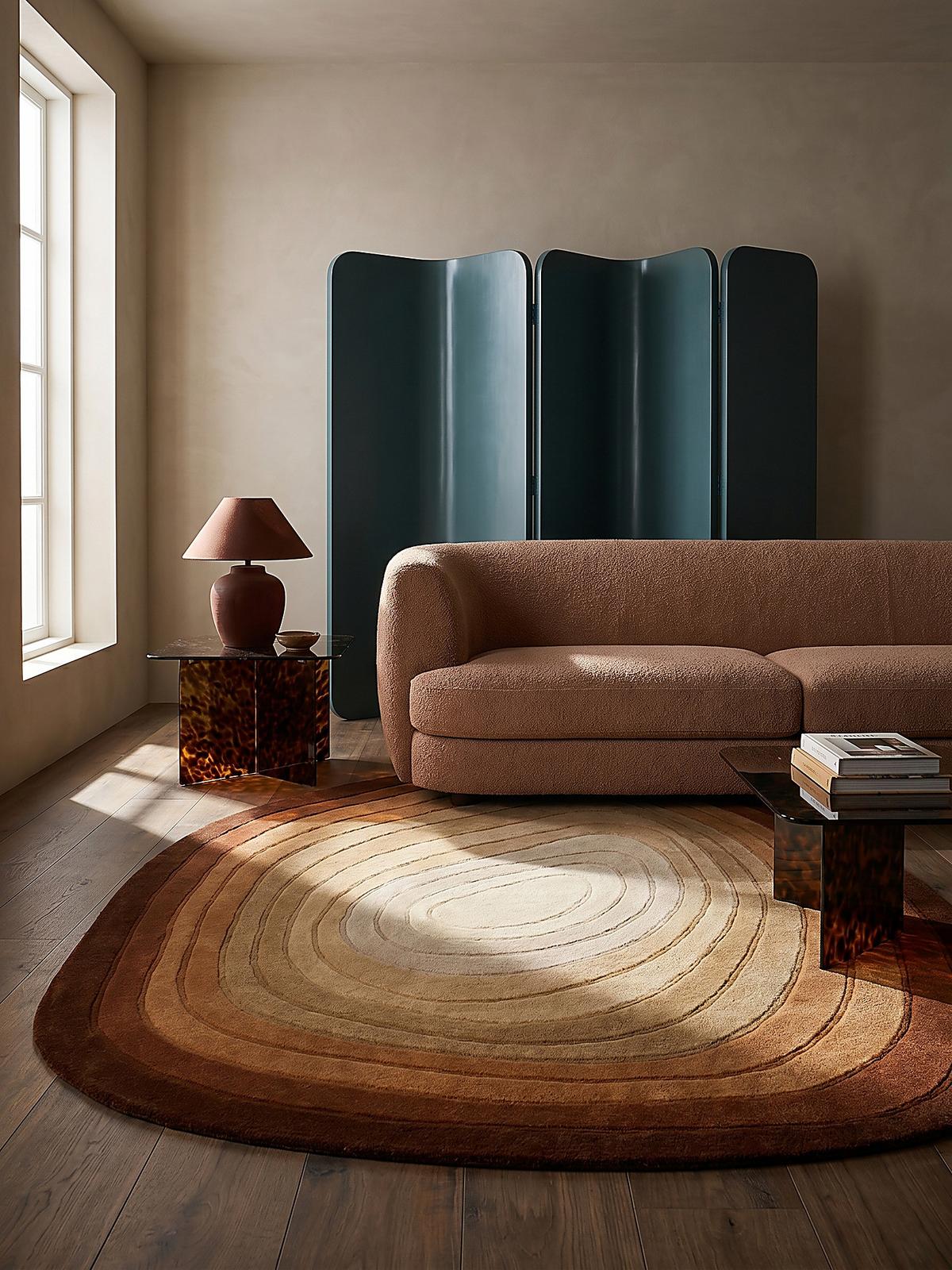 WOLLTEPPICH PARRET, mit Farbverlauf, Terrakotta, 200 x 290 cm - Orange, Textil (290/200cm) - KADIMA DESIGN