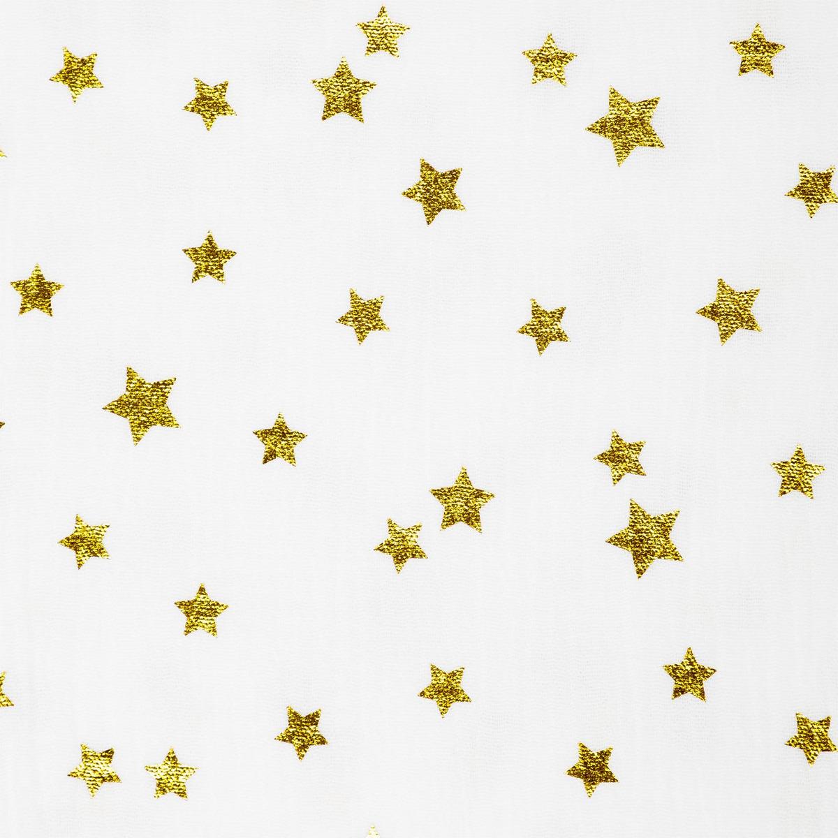 HAUSBETT- HIMMEL LIAN weiß/gold - Goldfarben/Weiß, Textil - IDIMEX