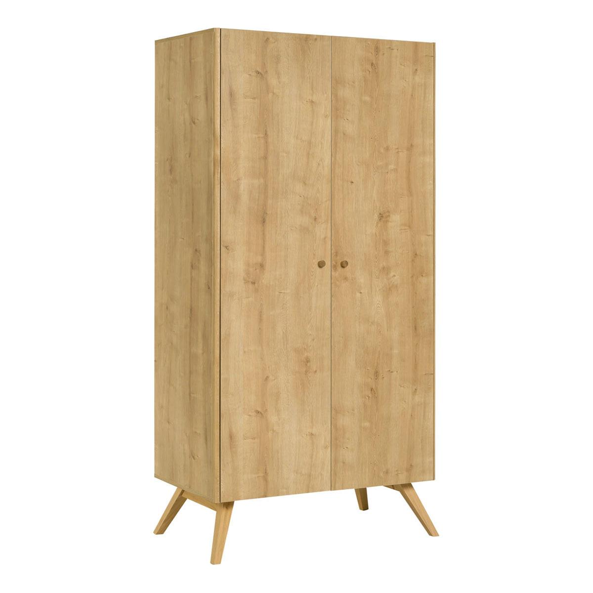 SCHRANK 2 Türen Holz - Braun, Holzwerkstoff (58/207.5/101cm) - Petits-meubles