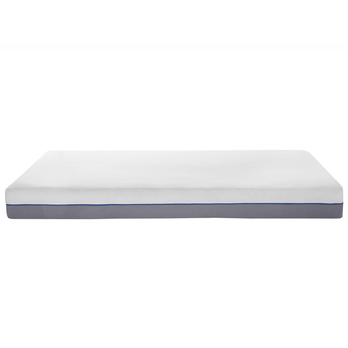 MATRATZE Memory Foam hart 90/200/20 cm Glee - Weiß, Textil (90/200cm) - Beliani
