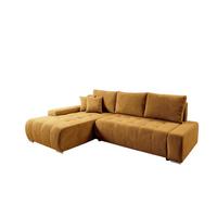 ECKSOFA Vogar In Poso - Dunkelgelb, Holzwerkstoff/Textil (265/185cm) - Fun Möbel