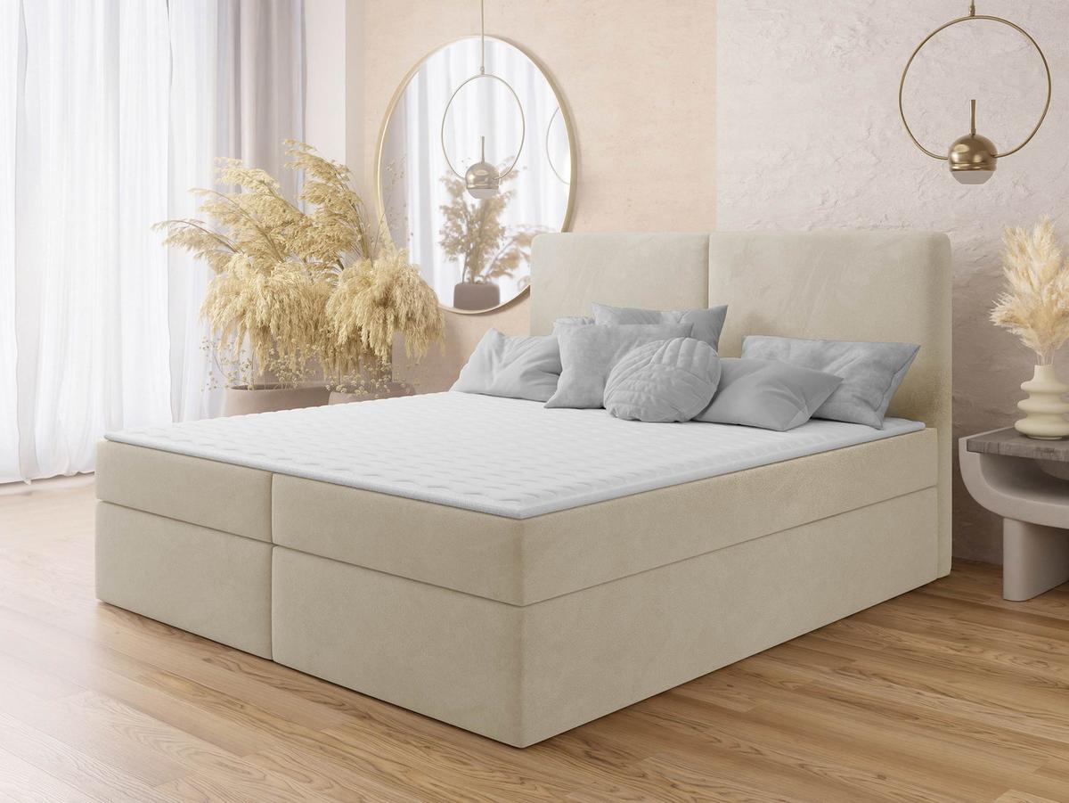 BOXBETT Claire - H3 - Schwarz/Naturfarben, Holz/Kunststoff (160/200cm) - MIRJAN24