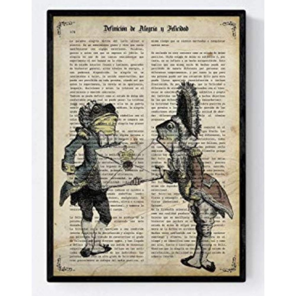 POSTER Frösche Und Alicia A4 Rahmenlos - Klar, Papier (29.7/5/21cm) - Nacnic