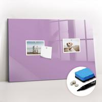 MAGNETTAFEL 60x40 Flieder schwarzer Marker - Violett, Glas (60/0.4/40cm) - TULUP