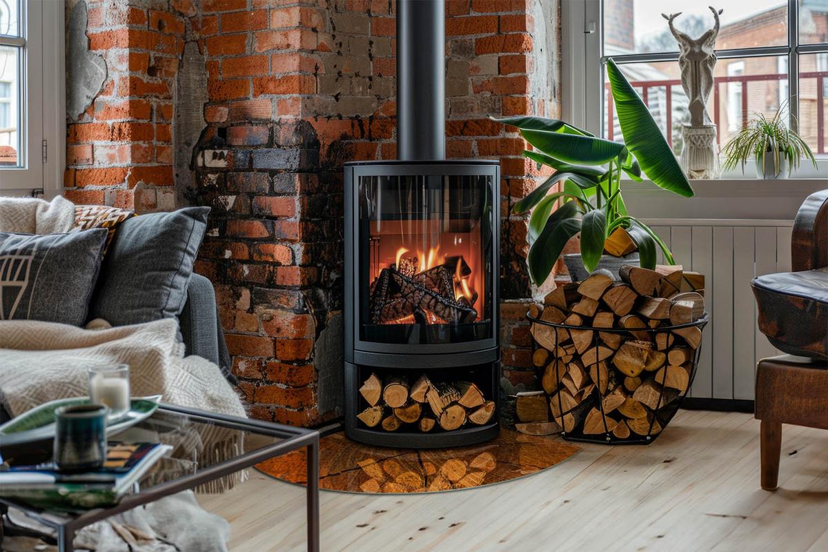 GLASPLATTE für Kamin 100x100 cm - Orange, Glas (100/100/0.4cm) - TULUP