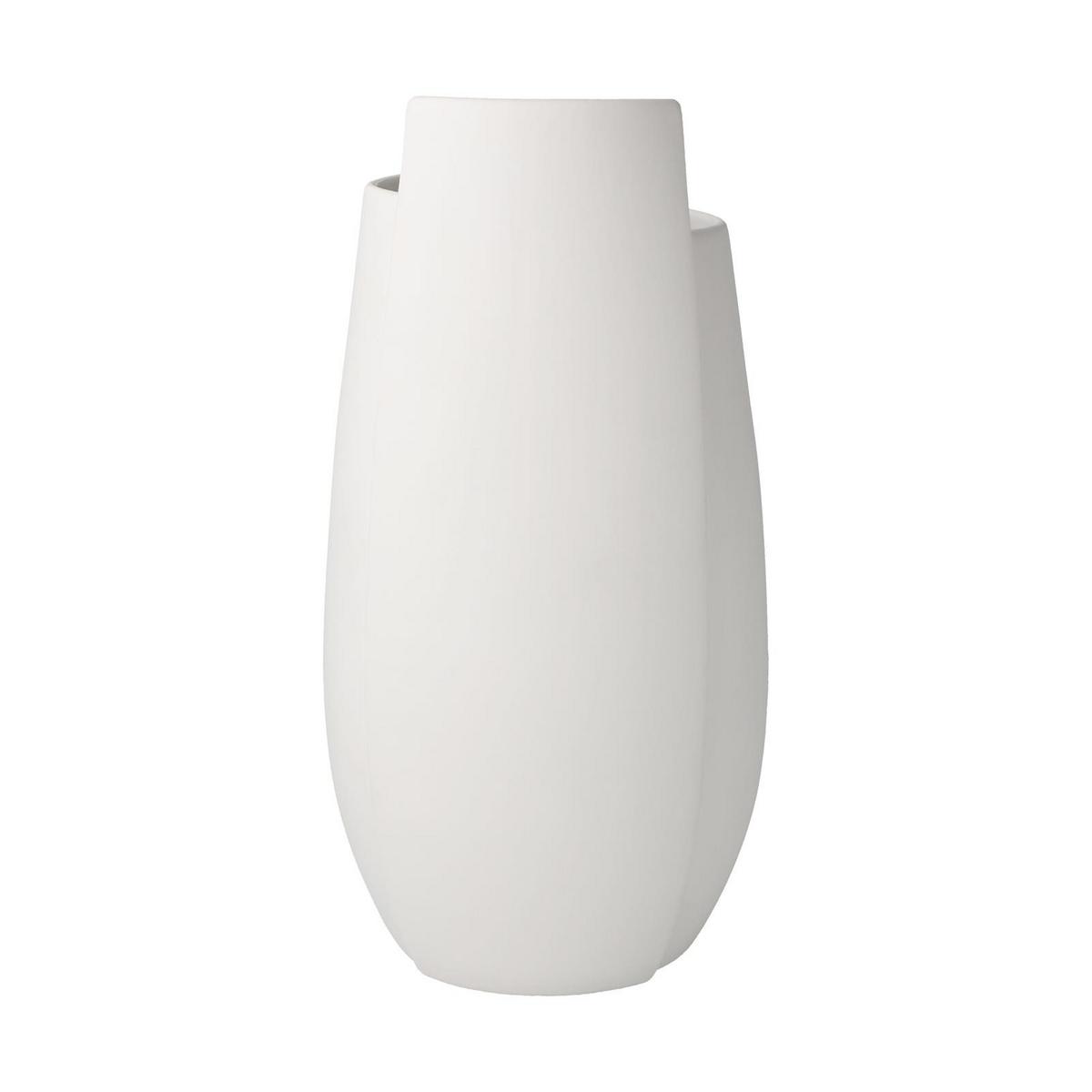 VASE Ova weiß 21 cm - Weiß, Keramik (21cm) - Goebel