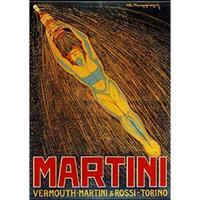POSTER Martini & Rossi A3 Schwarzer Rahmen - Schwarz, Papier (29.7/5/42cm) - Nacnic
