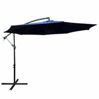 GARTENSCHIRM Blau 300/245/300 - Blau, Textil/Metall (300/300cm) - RAUMHIRSCH FURNITURE