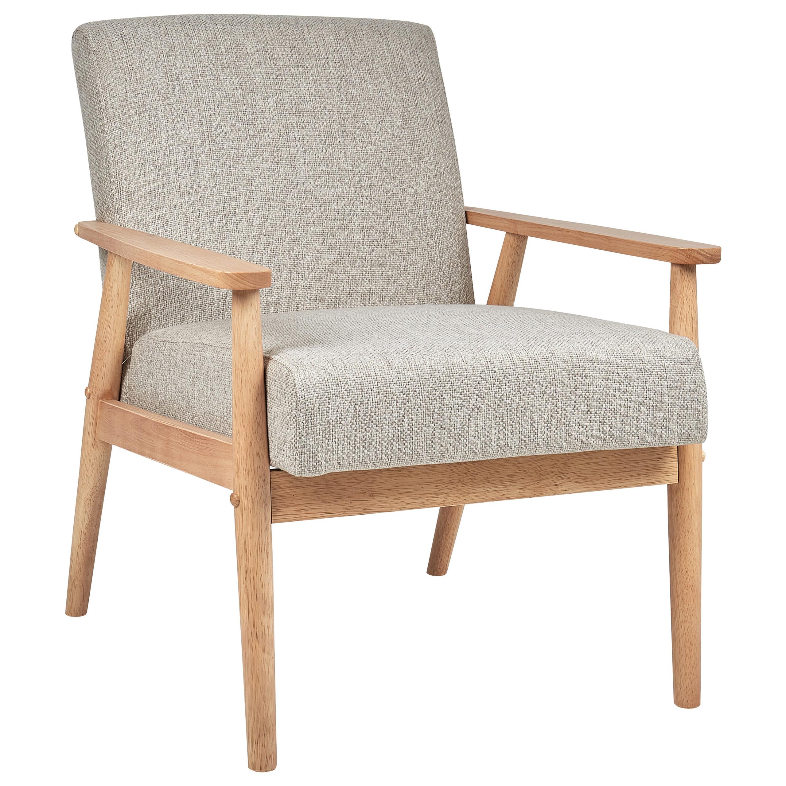 SESSEL Grau Esrum - Braun/Grau, Textil (62/79/80cm) - Beliani