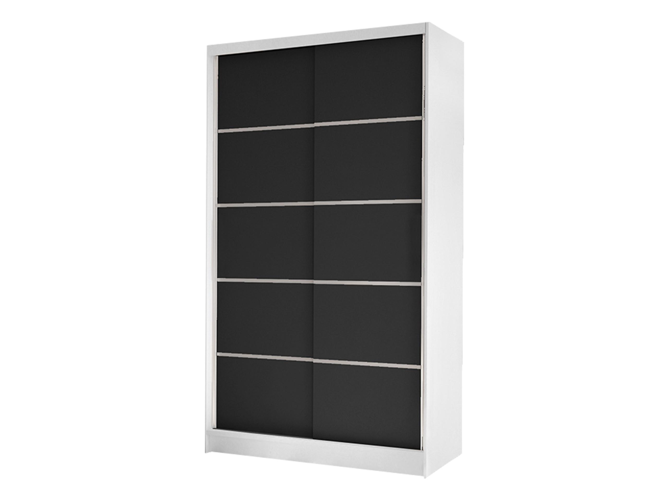 SCHWEBETÜRENSCHRANK Diego IV - Schwarz/Weiß, Holzwerkstoff/Metall (100/200/58cm) - MIRJAN24