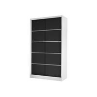 SCHWEBETÜRENSCHRANK Diego IV - Schwarz/Weiß, Holzwerkstoff/Metall (100/200/58cm) - MIRJAN24