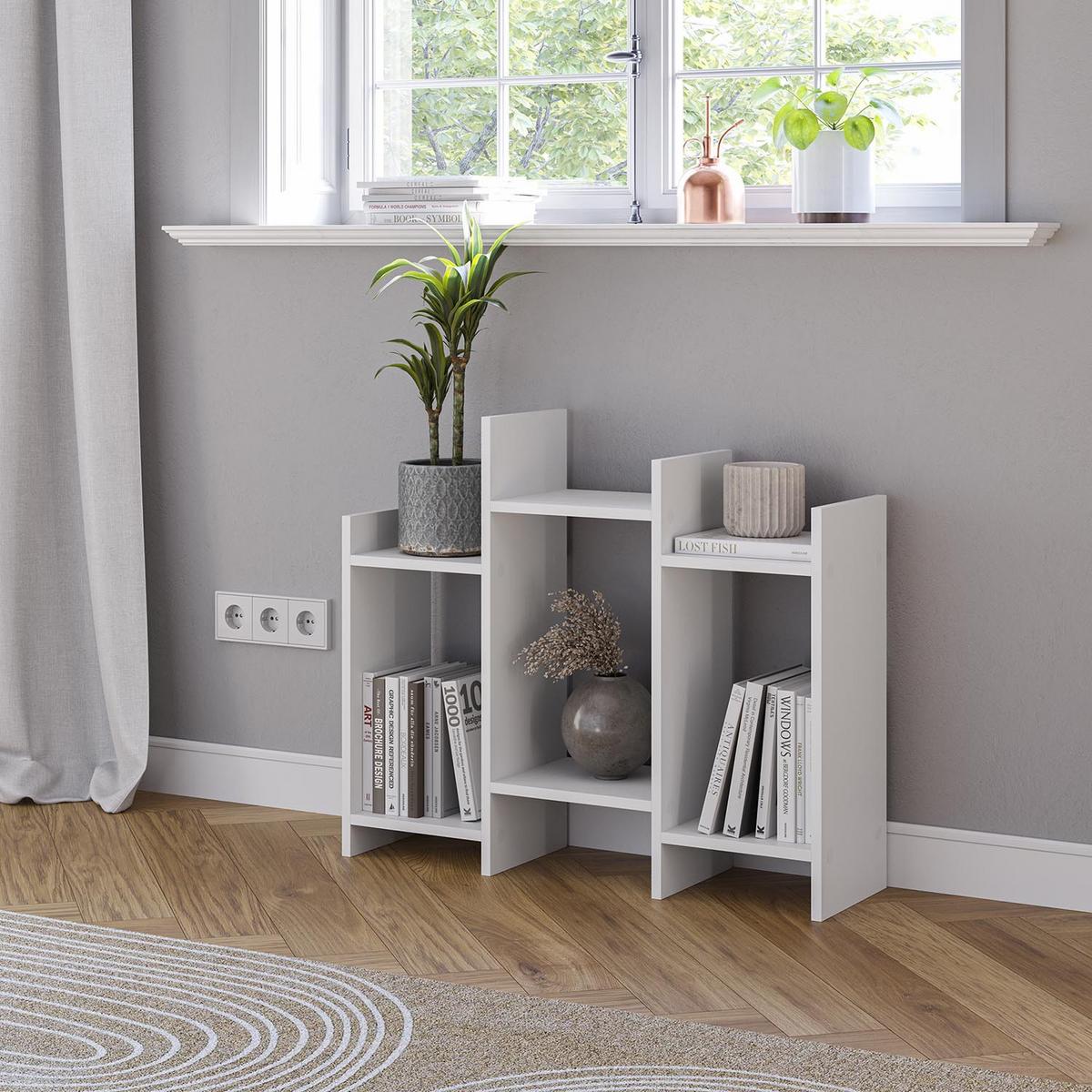 REGAL Feroe 3 fächern weiße Farbe - Weiß, Holzwerkstoff (77/65/22cm) - VS Venta-stock