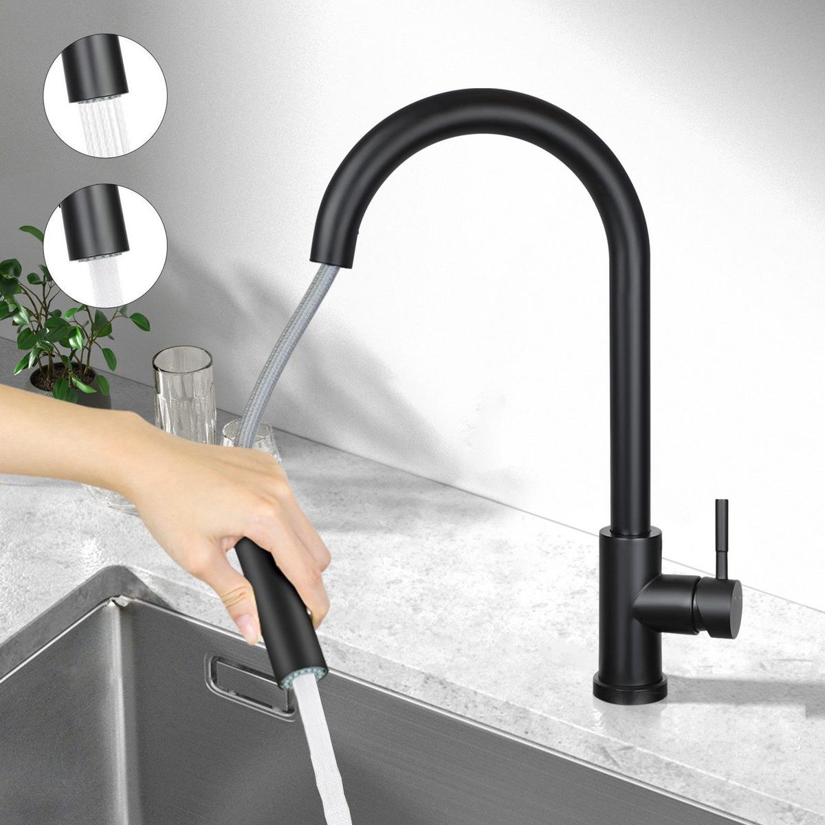 KÜCHENARMATUR GLAUBE 42/5/42 cm - Schwarz, Metall (5/42/42cm) - Nettlife