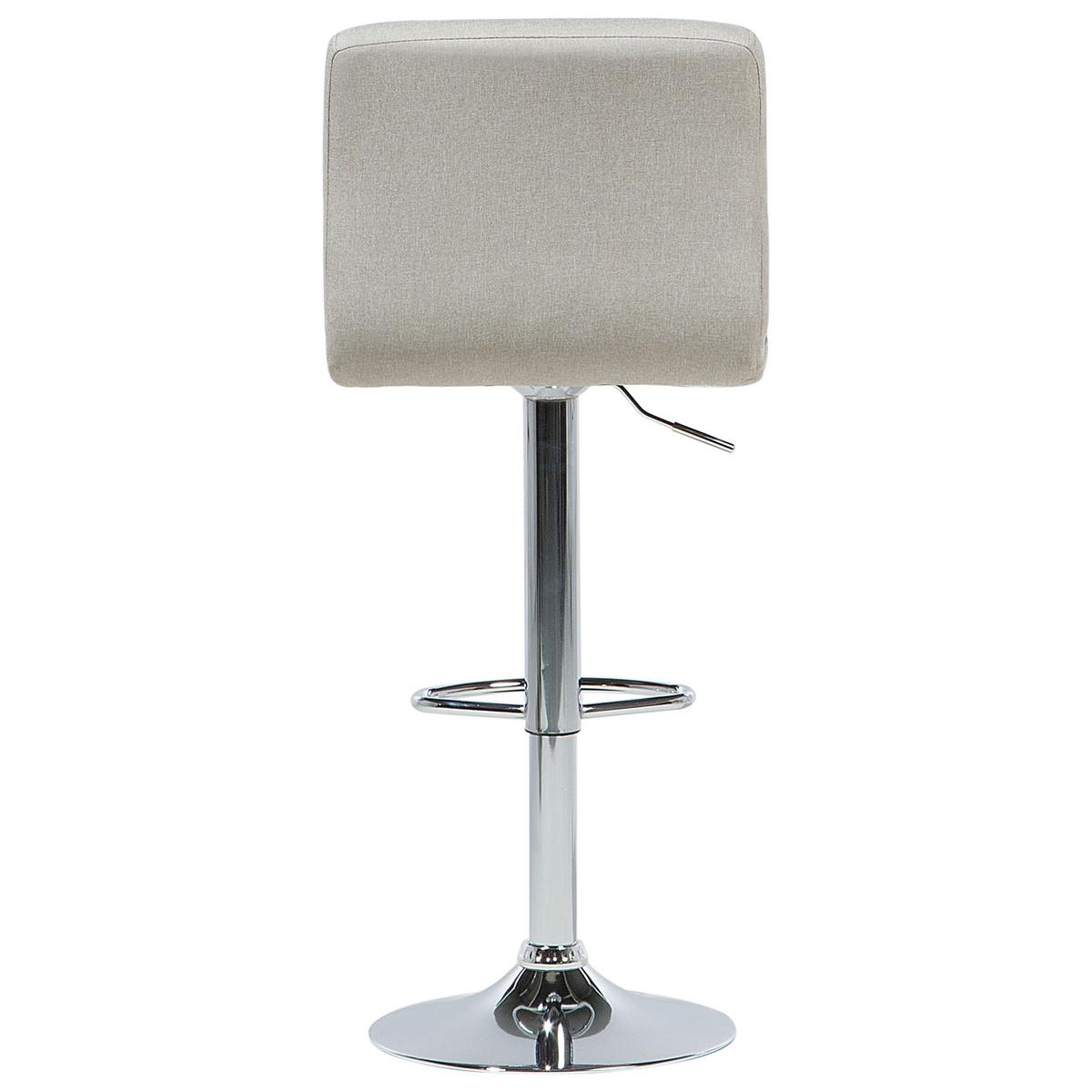 BARHOCKER 2er-Set Polsterbezug Beige Marion - Beige, Textil/Metall (45/114/39cm) - Beliani