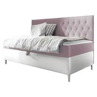 BOXBETT Filip Junior 2 - H3 - Weiß/Rosa, Holz (80/200cm) - MIRJAN24