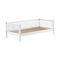 KOJENBETT 90x200 Keeley Buche Weiß Holz Komfort Stabil Modern Design - Weiß, Holz (90/200cm) - 58aufmkessel