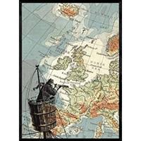 POSTER Vintage Stil Seemann Mit Fernglas Über Europa. A4 Rahmenlos - Klar, Papier (29.7/5/21cm) - Nacnic