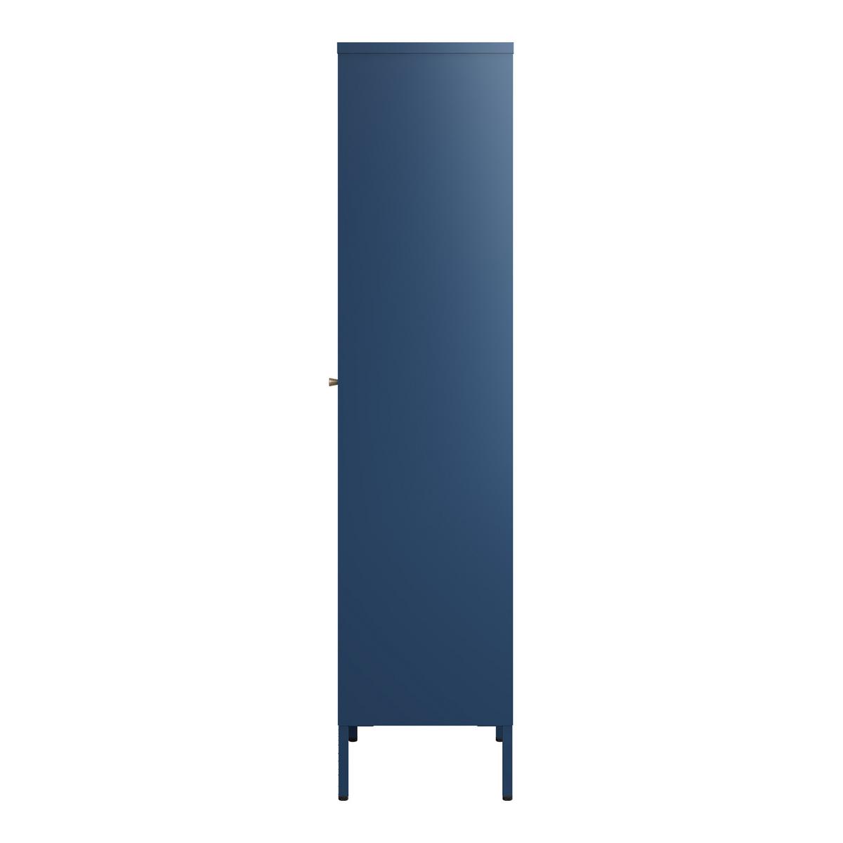 VITRINENSCHRANK Säkylä - Blau, Glas/Metall (50/150/35cm) - [en.casa]