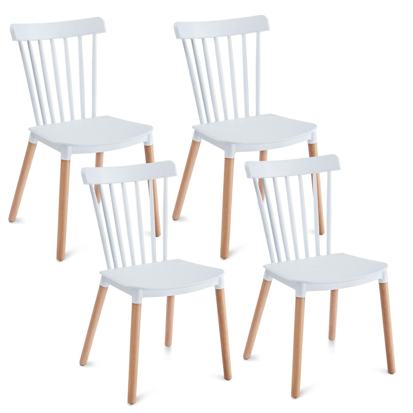 ESSZIMMERSTUHL RAVI 4er-Set weiß - Weiß, Kunststoff (43/81/40cm) - IDIMEX