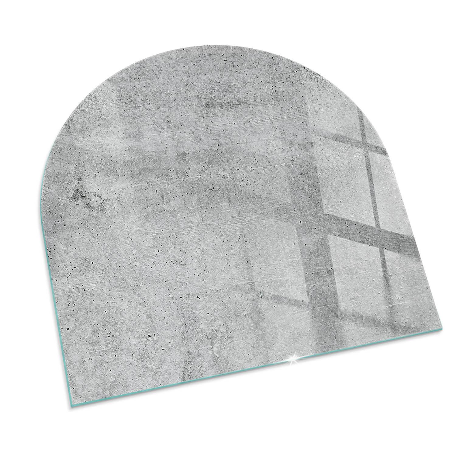 GLASPLATTE für Kamin 100x100 cm - Grau, Glas (100/100/0.4cm) - TULUP