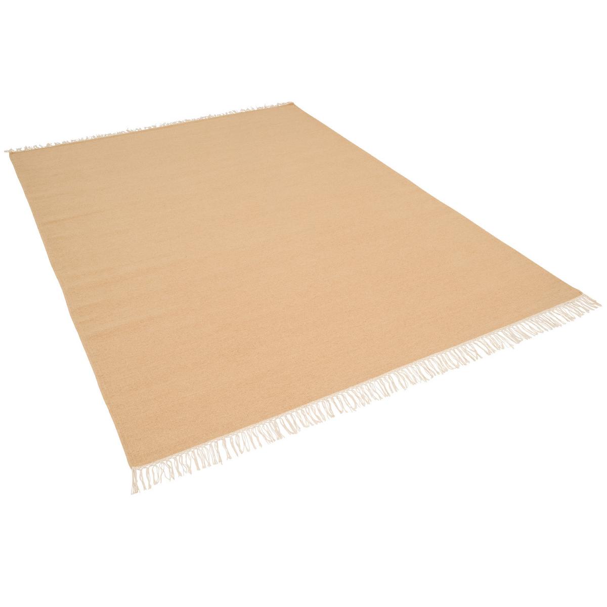 WOLLE NATUR TEPPICH KELIM MILA - Beige, Textil (200/290cm) - Pergamon