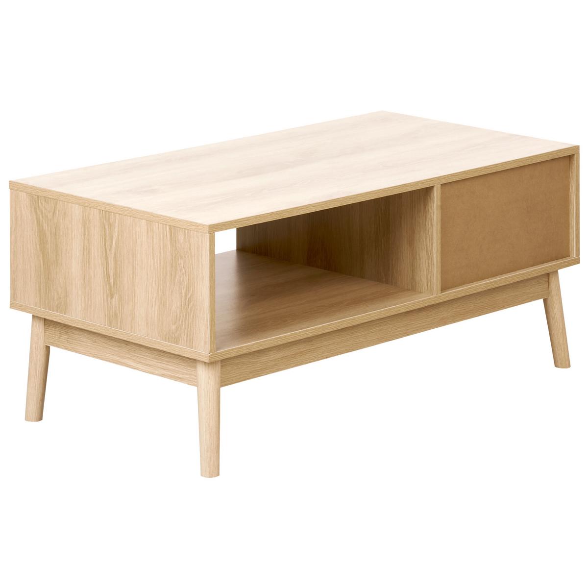 COUCHTISCH Hellbraun Lynwood - Braun, Holzwerkstoff (50/100/43cm) - Beliani