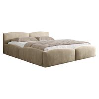 POLSTERBETT Mirala - Eichefarben/Beige, Holz/Textil (180/200cm) - MIRJAN24