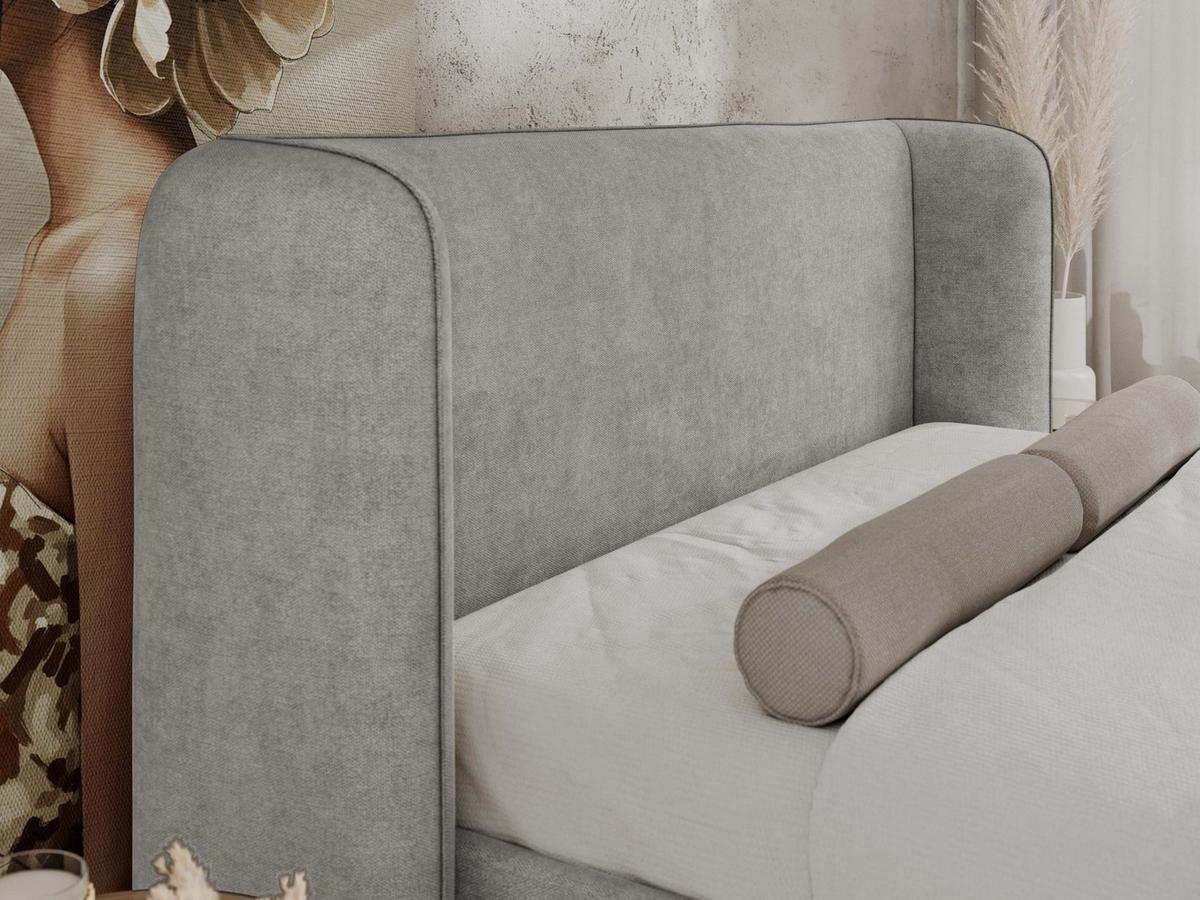 POLSTERBETT EMORA CLASSIC DUO 140/200 - Hellgrau Strukture - Pocket-Matratze - Hellgrau, Textil (140/200cm) - MKS
