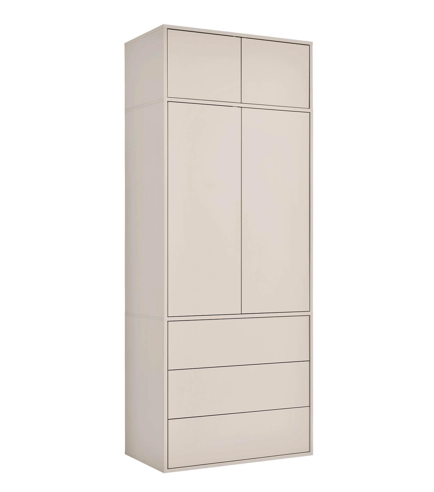 KLEIDERSCHRANK Robe - Beige, Holzwerkstoff (90/234/58cm) - Mokebo