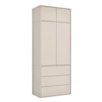 KLEIDERSCHRANK Robe - Beige, Holzwerkstoff (90/234/58cm) - Mokebo