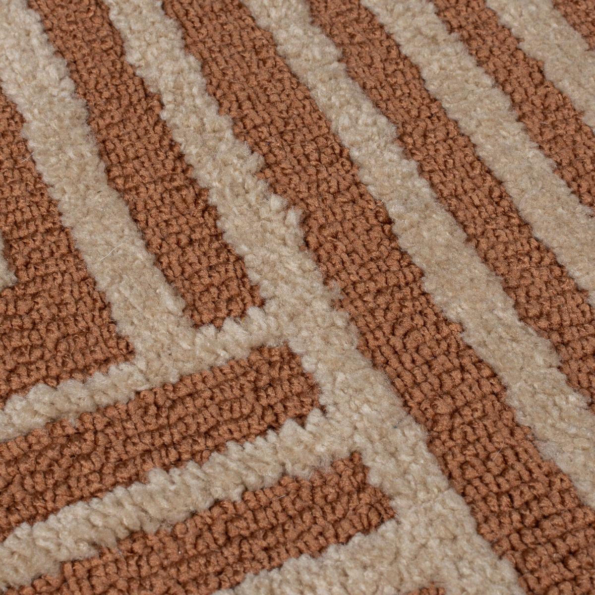 TEPPICH ARLEN, geometrisch, Terrakotta, 120 x 170 cm - Orange, Textil (170/120cm) - KADIMA DESIGN