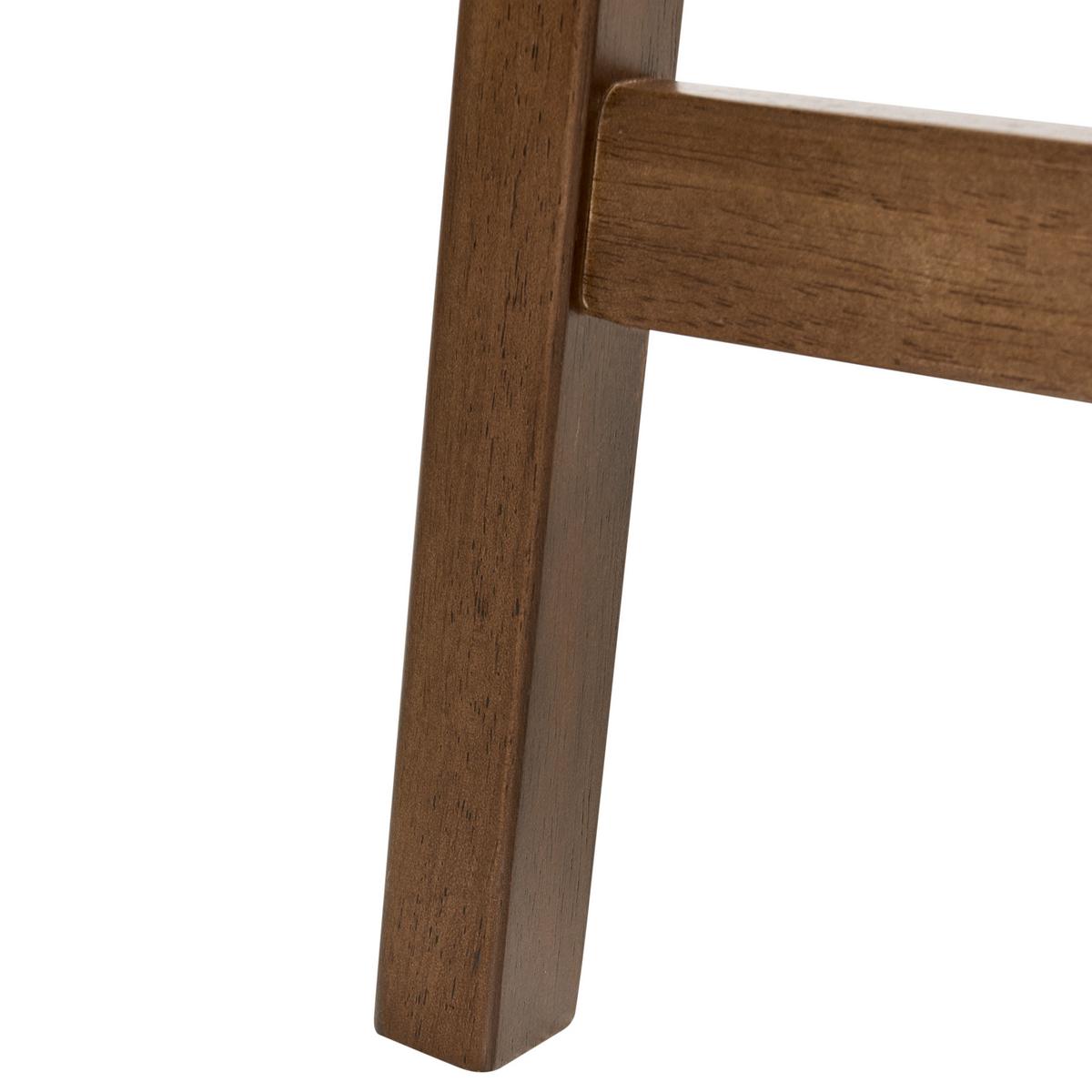 BARHOCKER 2er-Set Dunkelbraun/Grün Dixon - Dunkelbraun/Grün, Holz (45/63/39cm) - Beliani