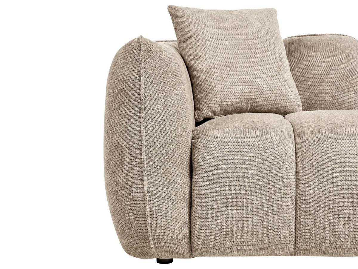 2-SITZER-SOFA Stoff Taupe Ness - Taupe, Textil (170/68/85cm) - Beliani