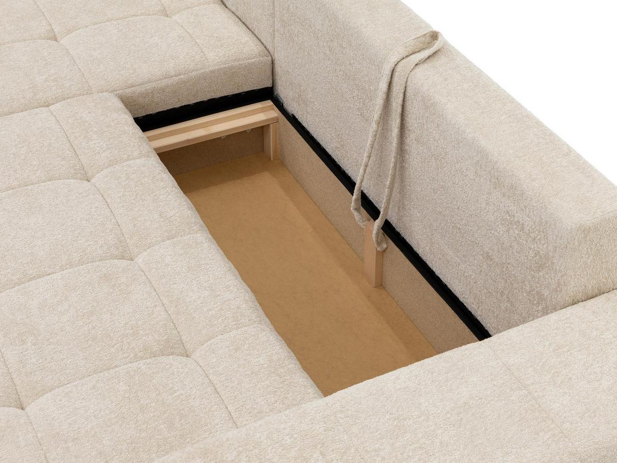 ECKSCHLAFSOFA Tonseo L, Seite: Links - Hellbraun/Schwarz, Holz/Kunststoff (275/173cm) - MIRJAN24
