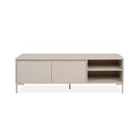TV-MÖBEL 2 Türen, 2 Nischen, Farbe Kaschmir 150/40/49 cm - Beige, Holzwerkstoff (40/49/150cm) - Calicosy