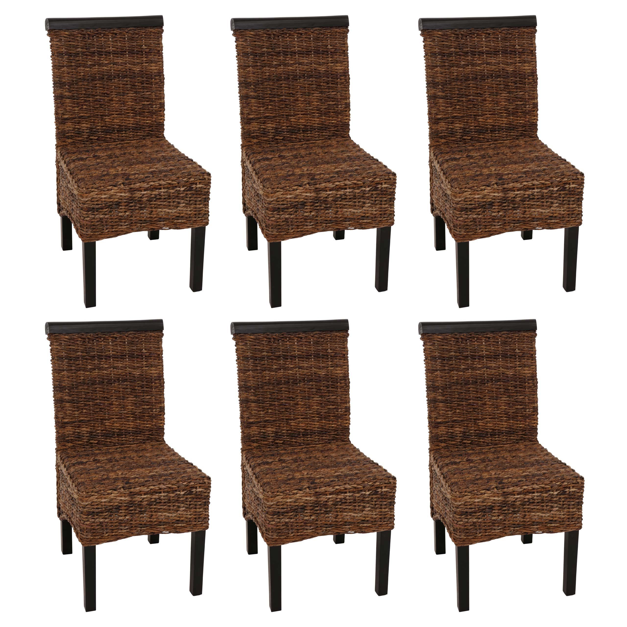 ESSZIMMERSTUHL Braun 6er-Set - Dunkelbraun/Braun, Holz (47/93/43cm) - MCW