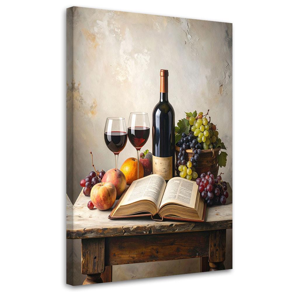 LEINWANDBILD Essen & Trinken 30x45cm - Multicolor, Textil (30/45cm) - Feeby
