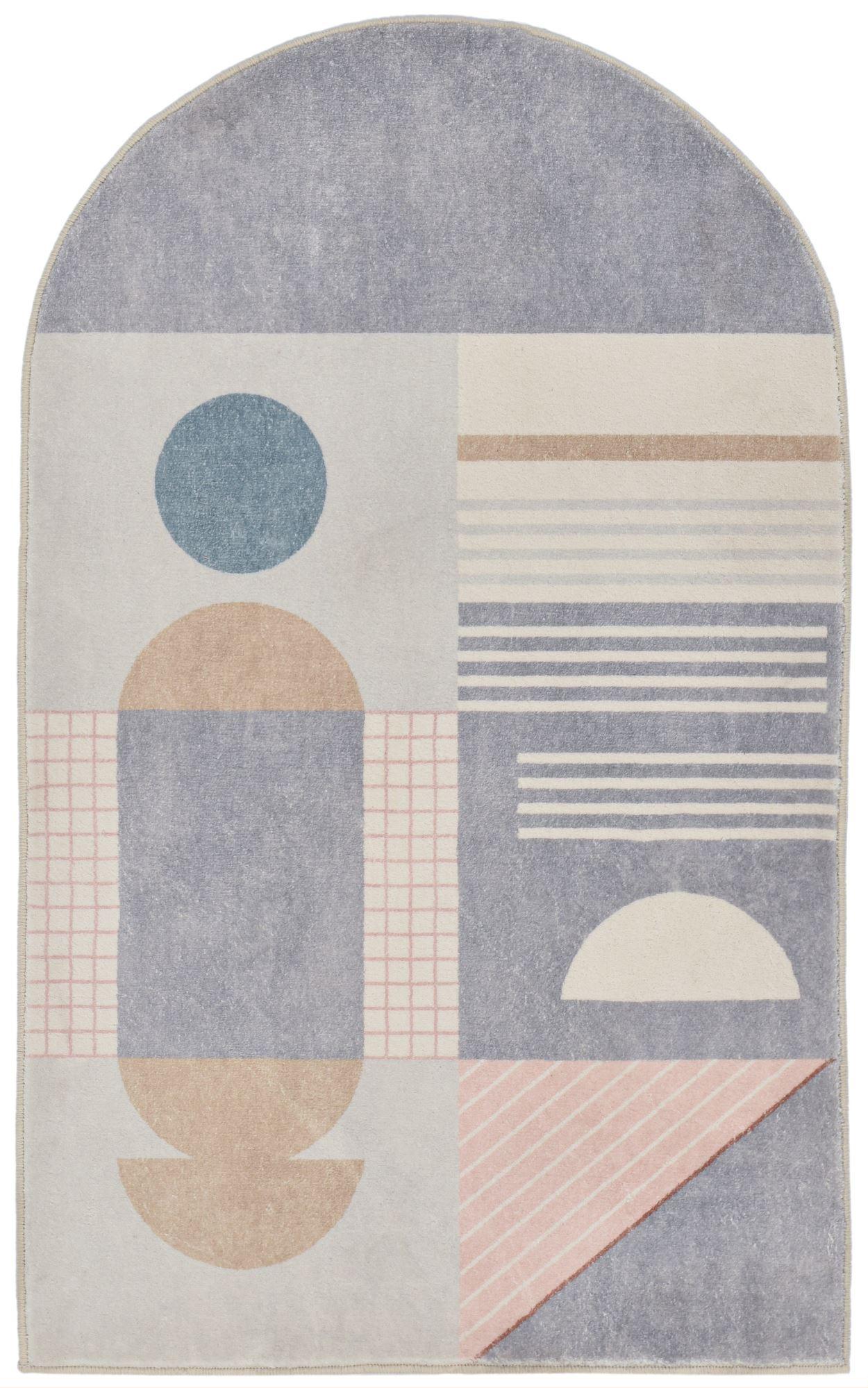 BADTEPPICH Ariella Grau 70x120 cm - Grau, Textil (70/120cm) - Gino Falcone