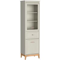 VITRINE Charlott mit 1 Schublade und 2 Türen - Kaschmir/Eiche Artisan, Holz/Holzwerkstoff (55/193/40.5cm) - Beautysofa