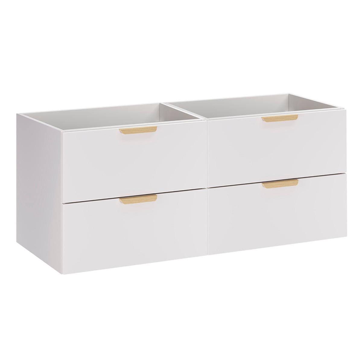 WASCHTISCHUNTERSCHRANK 120cm Oria Weiß - Weiß, Holzwerkstoff (120/50/45.5cm) - Petits-meubles
