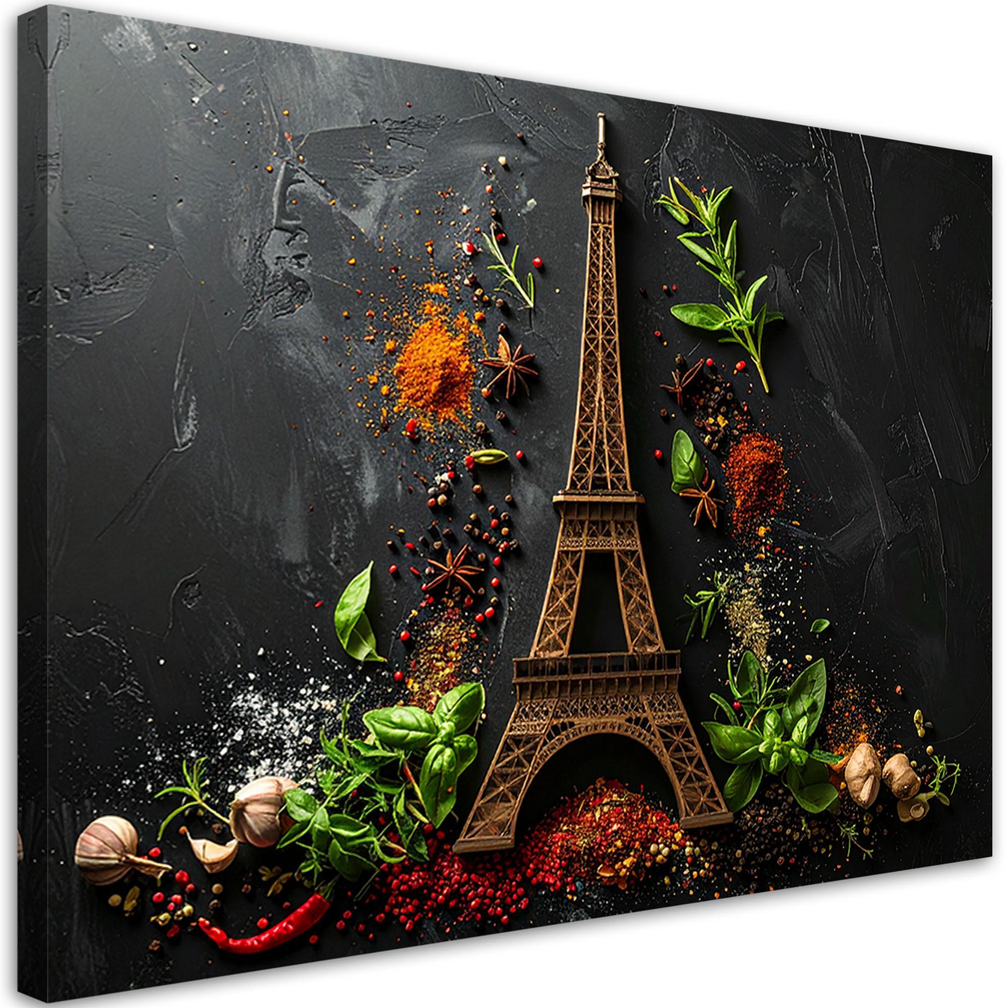 LEINWANDBILD Essen & Trinken 100x70cm - Multicolor, Textil (100/70cm) - Feeby