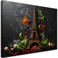LEINWANDBILD Essen & Trinken 100x70cm - Multicolor, Textil (100/70cm) - Feeby
