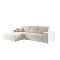 ECKSOFA Levio - Weiß, Holzwerkstoff/Textil (294/185cm) - Fun Möbel