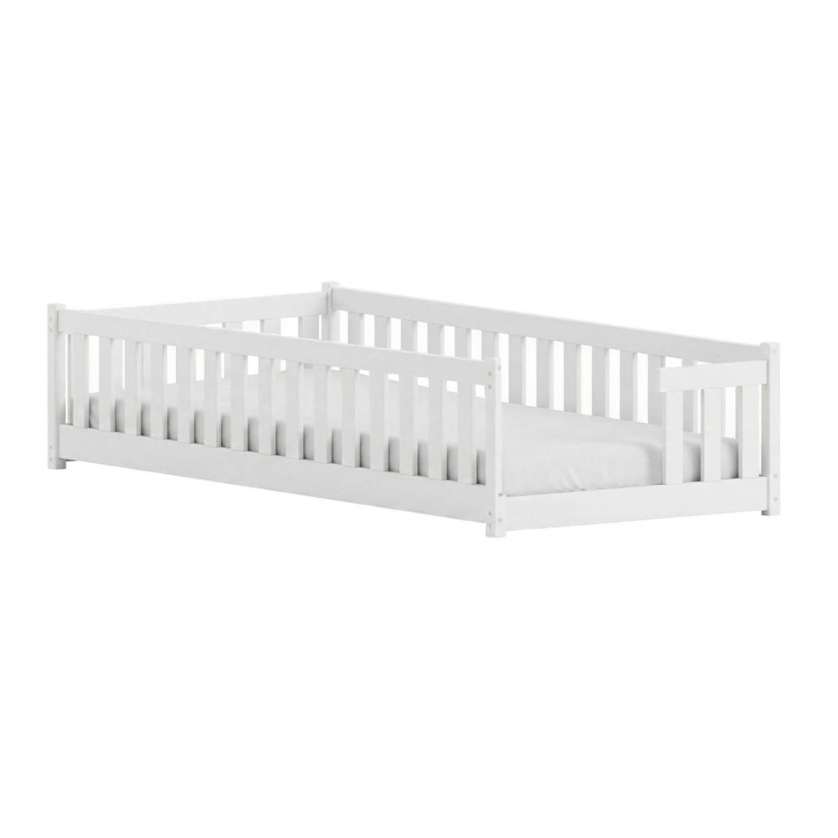 BETT 90/190 Théa Weiß - Weiß, Holz (90/190cm) - Petits-meubles